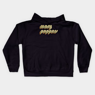 Mary Poppers // Vintage Rainbow Typography Style // 70s Kids Hoodie